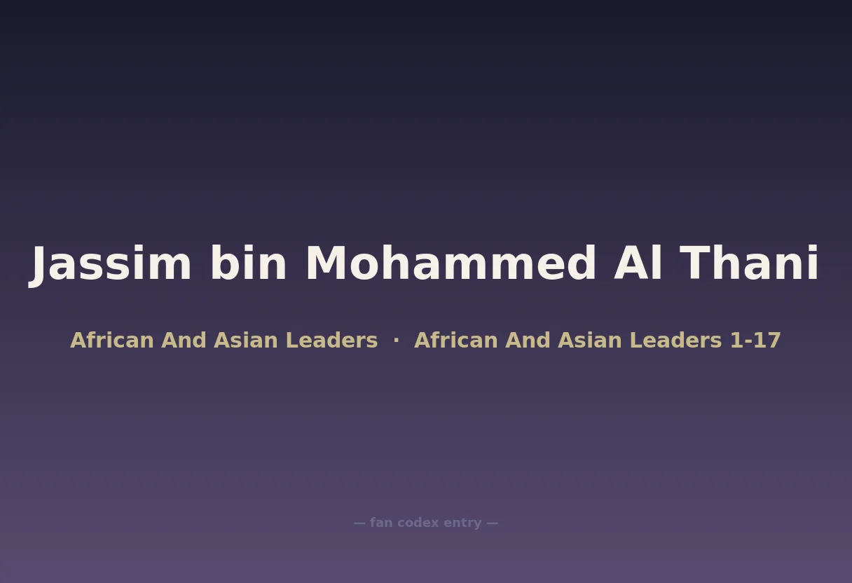 Jassim bin Mohammed Al Thani