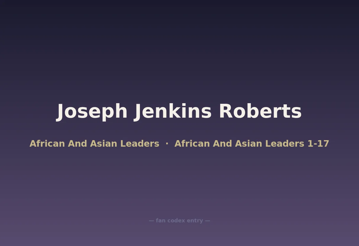 Joseph Jenkins Roberts