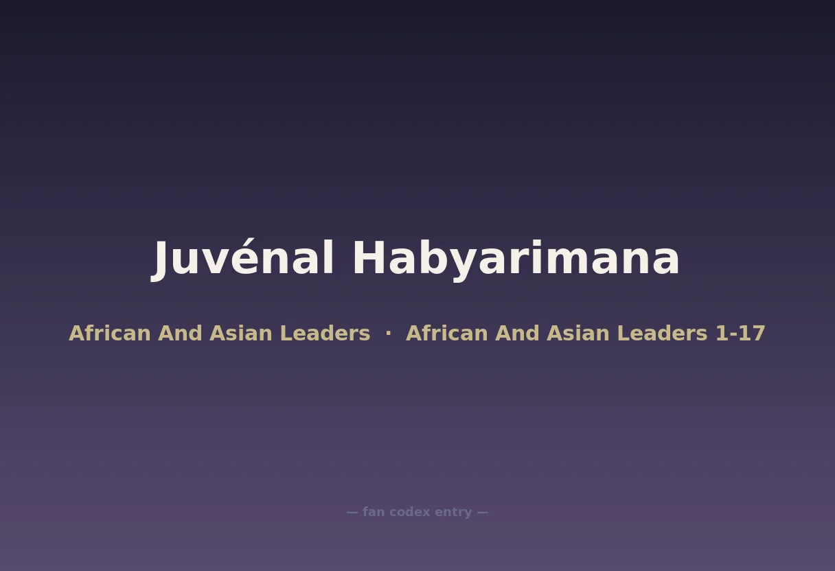 Juvénal Habyarimana