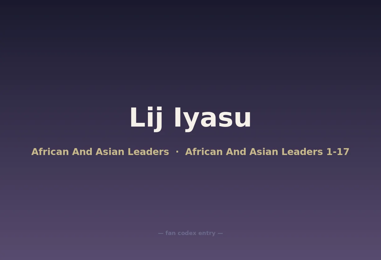 Lij Iyasu